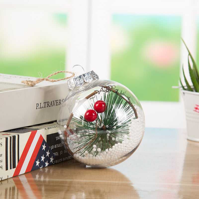 Christmas tree decoration balls plastic ornament
