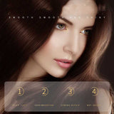 anti-frizz smoothing hair oil bottle