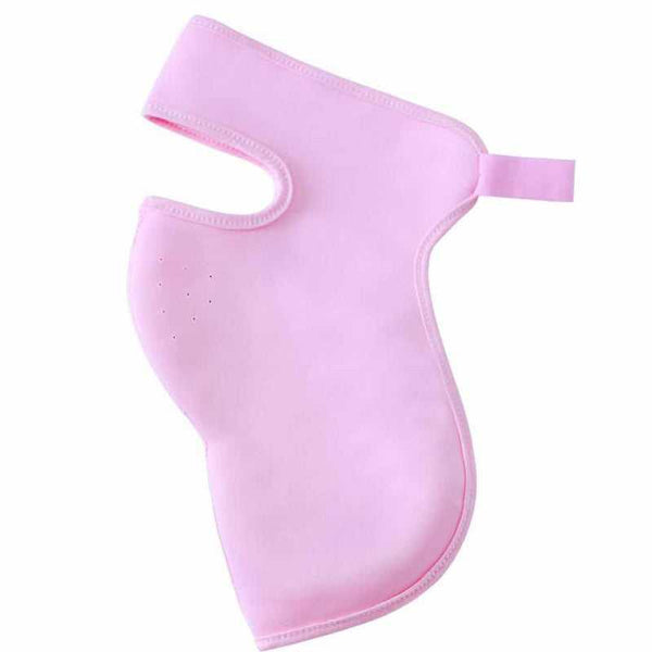 Summer ice silk breathable mask female sunscreen full face mask in light blue, offering UV protection and sweat-free comfort for outdoor wear.