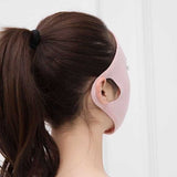 Summer ice silk breathable mask female sunscreen full face mask in light blue, offering UV protection and sweat-free comfort for outdoor wear.