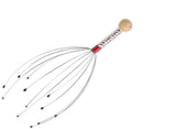 Octopus Scalp Massager Manual Head Massaging Claw for Relaxation with flexible metal prongs and colorful handle, ideal for stress relief.