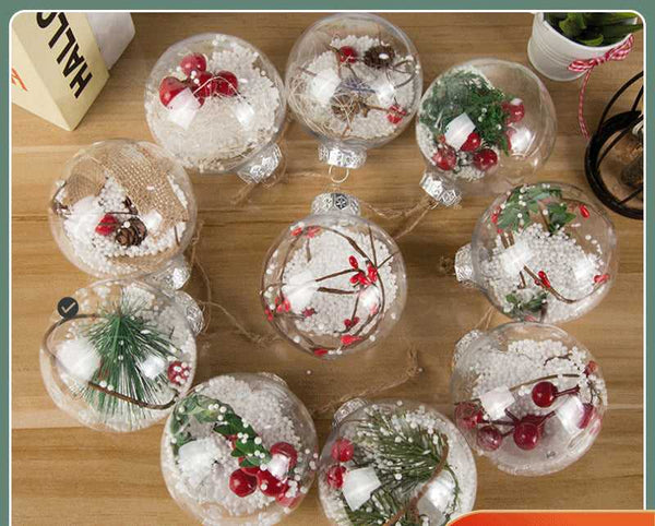 Christmas tree decoration balls plastic ornament