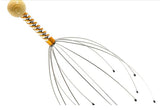 Octopus Scalp Massager Manual Head Massaging Claw for Relaxation with flexible metal prongs and colorful handle, ideal for stress relief.