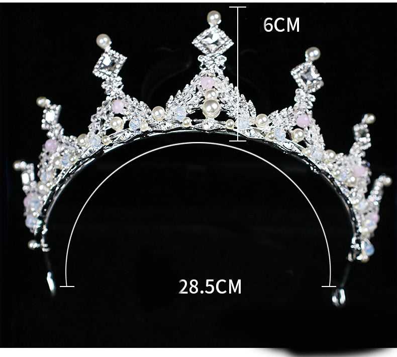 pearl diamond bridal crown jewelry