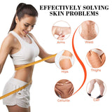 Retinol Body Stick Whitening, Firming & Moisturizing Skin Care shown in use on woman's shoulder. Features include safety formula, non-irritating, and deep hydration.