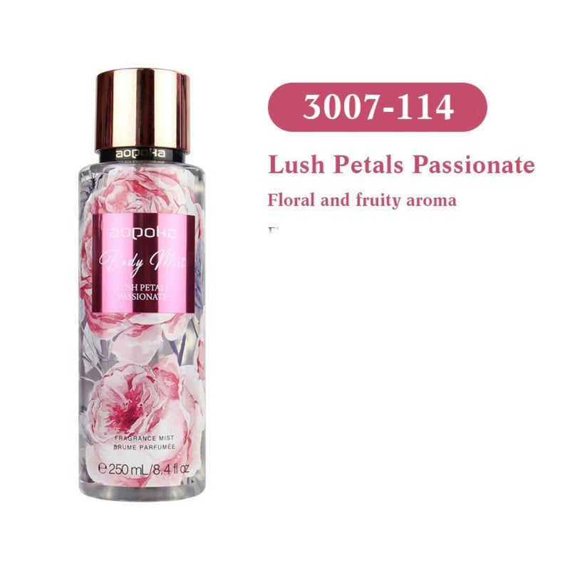 Body Spray Perfume for Women Fresh Long-Lasting Fragrance in shimmer royal sweety scent with heart design bottle, 250ml size. Ideal for daily feminine use.