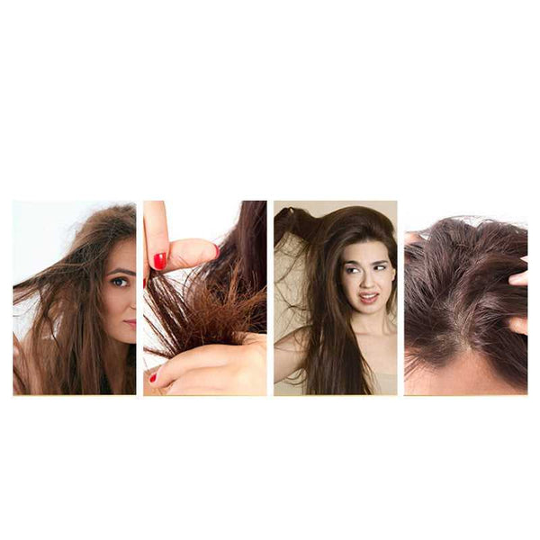 anti-frizz smoothing hair oil bottle