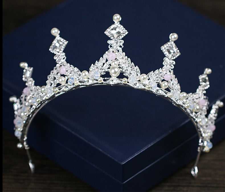 pearl diamond bridal crown jewelry