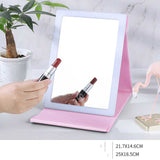 portable LED makeup mirror foldable