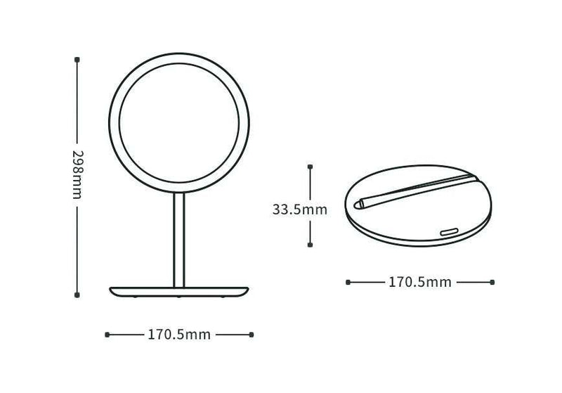 travel folding beauty mirror compact