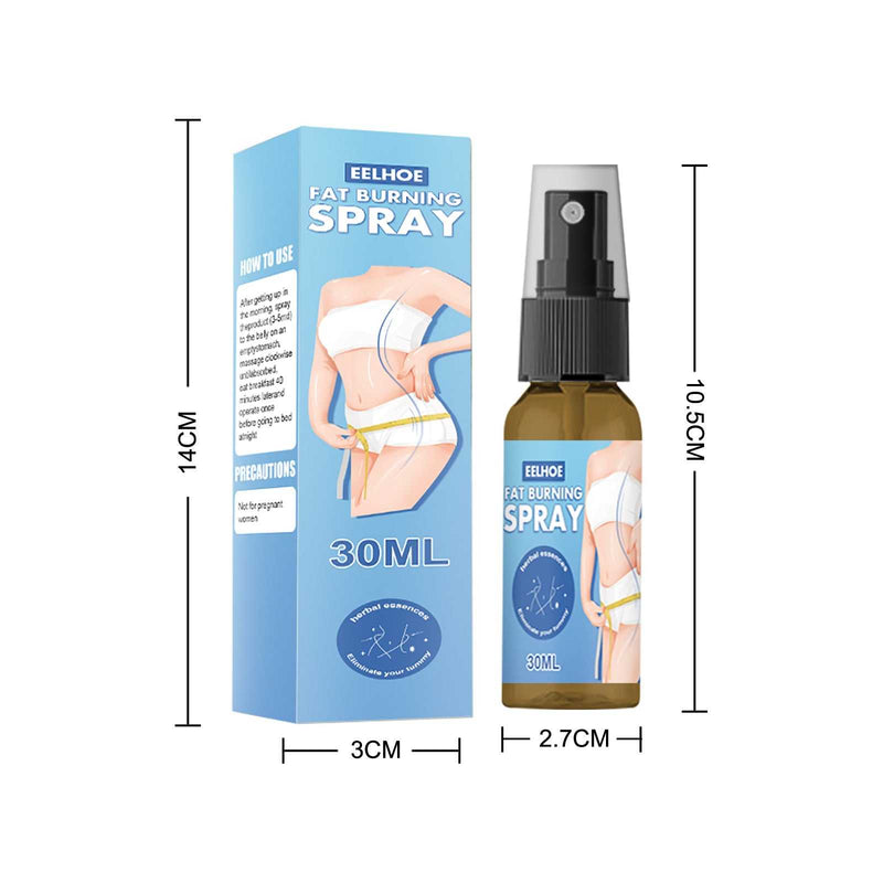 Full Body Fat Slimming Spray – Rapid Body Shaping Formula with 30ml bottle and packaging. Targets waist, arms, thighs, and belly for firming results.