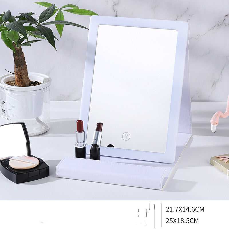 luminous desktop vanity mirror with light