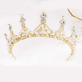 pearl diamond bridal crown jewelry