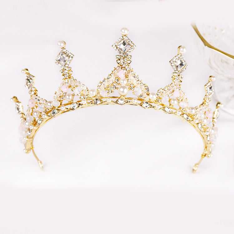 pearl diamond bridal crown jewelry