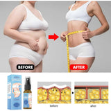 Full Body Fat Slimming Spray – Rapid Body Shaping Formula with 30ml bottle and packaging. Targets waist, arms, thighs, and belly for firming results.