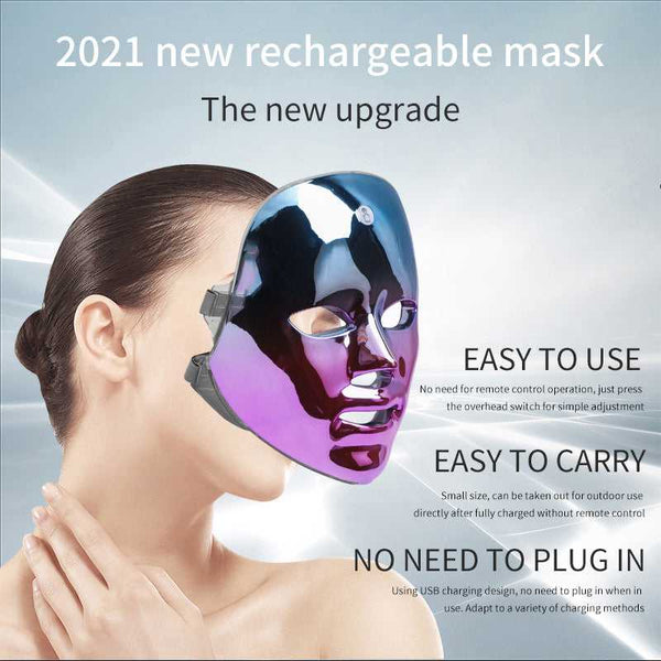 wireless LED face mask skincare device