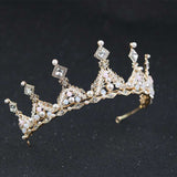 pearl diamond bridal crown jewelry