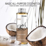 hydrating coconut massage oil bottle